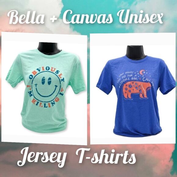 #296 Bella Canvas Unisex Jersey Tshirt Various Colors Available - Picture 1 of 5